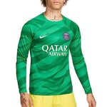 PSG Nike DX2637-325 M NK DF STAD JSY LS GK T-Shirt Homme Stadium Green/Stadium Green/White Taille S