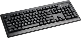 Kensington KB100 - Keyboard - full size - USB - QWERTY - UK - black -