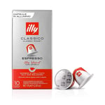 illy Coffee Nespresso Compatible Capsules, Classico, Aluminium Coffee Capsules, Pack of 10 by 10 (100).