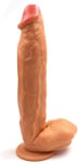 Big Dildo Sex Toy Realistic 12 Inch Strap On Discreet Packaging ( Free Delivery