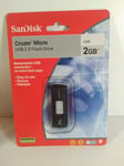 USB Sandisk Cruzer  2.0 Flash Drive Retractable Connector Secure Reliable