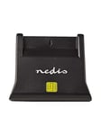 Nedis CRDRU2SM3BK - SMART card reader - USB 2.0