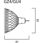Reflektorlampa MR11 RefLED Retro 345lm 840 36° GU4