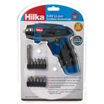 Hilka 3.6v Cordless Screwdriver Set with Bits & Magnetic Holder Lithium-ion