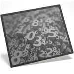 Placemat Mousemat 8x10 BW - Number Art Maths Physics  #35091