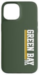 iPhone 15 Vintage Green Bay Stripes USA Pride Retro Green Bay Case