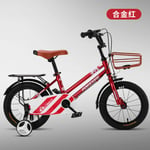 cuzona Children's bicycle boy 2-3-4-6-7 stroller 8 years old baby girl bicycle child medium and large bicycle-16 inch_[High Carbon Steel] Alloy Red Spoke Wheel Free Riding Gift