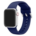 Apple Watch Series 5 40mm silikoninen kellonauha - Tummansininen