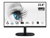 Msi Pro Mp245v - Led-Skärm - 24" (23.8" Visbar) - 1920 X 1080 Full Hd (1080P) @ 100 Hz - Va - 300 Cd/M² - 4000:1 - 1 Ms - Hdmi, Vga