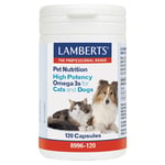 LAMBERTS High Potency Omega 3s for Cats and Dogs - 120 Capsules