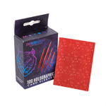 Card Sleeves Standard Holographic "Starfield" Meteor Red 66×91mm (100) (Prismatic Defender)