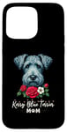 Coque pour iPhone 15 Pro Max Roses Flowers Kerry Blue Terrier Mom Terriers