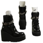 Puma x Fenty Black Grunge Boots - Womens Textile - Size UK 3