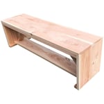 Wood4you - Banc de Jardin Nick Douglas 130Lx43Hx38P cm,robustes banc en bois, terrasse, balcon, jardin meuble