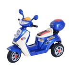 Kids Electric Ride on Toy Motorbike Childrens Tricycle 6V Blue Lights Music