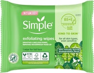 Simple Biodegradable Exfoliating Face Wipes Cleansing Wipes to Smooth Skin and U