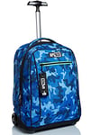 Appack Big Trolley, Yuzer, Blue, 2 in 1 Shoulder Straps for Backpack, School & Travel Use