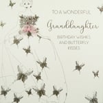 To A Wonderful Granddaughter Birthday Wishes And Butterfly Kisses - Handmade ...