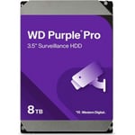 WD Purple Pro Smart Video 8 Tt SATA 3,5"-hårddisk