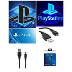 Câble Ps4 De Charge Et De Synchronisation Ps4 - Micro Usb 3m Noir