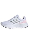 adidas Women's Galaxy 6 Shoes Sneaker, Cloud White/Silver Metallic/Pink, 7.5 UK