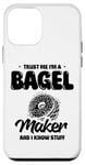 Coque pour iPhone 12 mini Croyez-moi, je fabrique des bagels et je sais tout