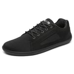 SAGUARO Chaussure Minimaliste Homme Femme - Chaussures Pieds Nus avec Wide Tox Box - Baskets et Chaussures de Sport - Chaussures de Sport Souple - Chaussures Multisports Outdoor Noir,GR.38