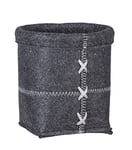 WENKO Panier de Rangement de Feutre Mara S Anthracite Panier de Salle de Bain, Panier de Cuisine Gris - Anthracite