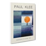 The Harbinger Of Autumn By Paul Klee Exhibition Museum Painting Canvas Wall Art Print Ready to Hang, Framed Picture for Living Room Bedroom Home Office Décor, 30x20 Inch (76x50 cm)