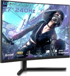 Écrans Gaming Display 27 Pouces 240Hz,Incurvé Moniteur PC Dalle VA,FHD 1920 x 1080,4 ms,1500R,Adaptive Sync,95% sRGB,Display Port,HDMI 2.0 & HDMI 1.4,Noir