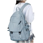 HYC00 Sac a Dos Scolaire Fille Lycee Ados Sac à Dos Collège École Cartable Sac a Dos Ecole Daypack Sac à Dos Léger Impermeable Sac à Dos pour l'école 14 Pouces Sac Ados Scolaires Garçon,Gris Bleu