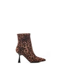 Moda in Pelle Womens 'Evermore' Leopard Textile Boots - Size EU 40