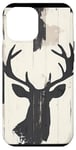 Coque pour iPhone 12 Pro Max Blanc moderne rayé Ozark Timber Deer Camo Classic Hunting