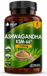 Ashwagandha KSM 66-365 (6 Months Supply) 1200mg Vegan Tablets Pure High Strength Ashwagandha Root Extract - Ashwagandha KSM Tablets Supplement (not Ashwagandha Capsules) Non-GMO & UK Made