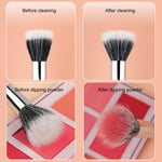 2pcs Blush Highlighter Makeup Brush Professional Soft Hair Setting Powder Br GGM