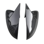 NCUIXZH Carbon Fiber Door Side Wing Rearview Mirror Ox Horn Cover Cap Car Accessories-carbon fiber color，For Scirocco PASSAT Beetle 2009-2018