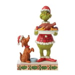 The Grinch By Jim Shore Grinch With Christmas Dinner Figurine, 7 In H X 2.5 In W X 4.5 In D