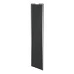 Porte de placard coulissante anthracite profil gris GoodHome Arius H. 248,5 x L. 62.2 cm + amortisseurs