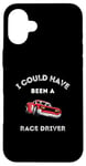 Coque pour iPhone 16 Plus Voiture de course Petrolhead Mechanic Race Driver Dad Père