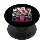 Formula Racing Circuit Programme 2025 Racing Day Amateur PopSockets PopGrip Adhésif