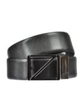 Ceinture d'aiguille ceinture réversible cuir ITALIE homme noir BWINX1505E NER...