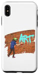 Coque pour iPhone XS Max Peinture en spray graffiti pour décoration murale - Peut faire vibrer la brique