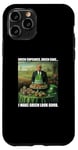 Coque pour iPhone 11 Pro Cupcake vert Trump pour la Saint-Patrick, une fierté irlandaise patriotique amusante