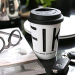 Take away-mugg - FIKA, Svart