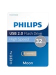 Philips USB Flash Drive 32GB. Moon edition 2.0. Vintage silver - 32GB - USB-minne