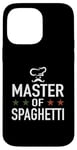 Coque pour iPhone 14 Pro Max Master of Spaghetti Carbonara – Chapeau de chef de cuisine amusant Italie