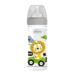 Chicco - Biberon Bien-être 250ml tétine silicone Flux moyen 2m+