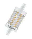 OSRAM LED LINE R7S | Tube Crayon LED culot R7s, 7W = 60W équivalent incandescent | Blanc chaud | 2700K