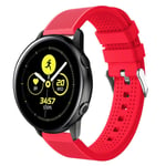 Samsung Galaxy Watch Active silikoni Kellon Ranneke - Punainen