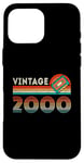 iPhone 16 Pro Max Vintage 2000 Birthday Retro Cassette Tape 24 Years Old Gifts Case